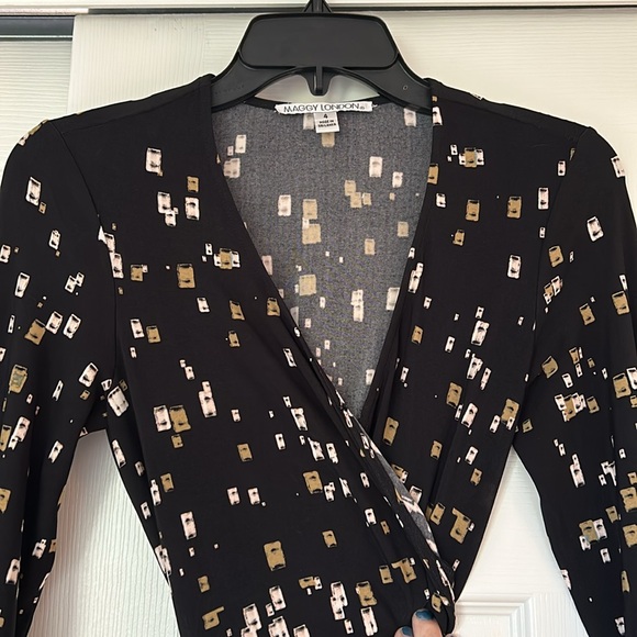 Maggy London wrap dress size 4 - Picture 3 of 4